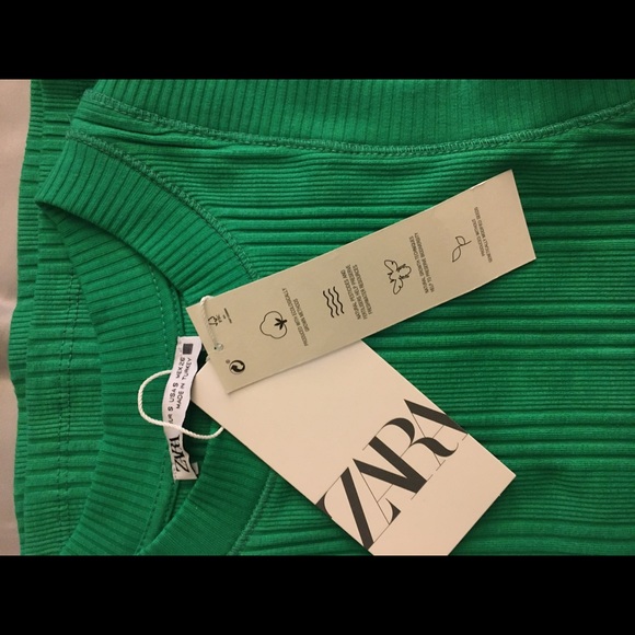 NWT ZARA Green Tank Top - Picture 3 of 3